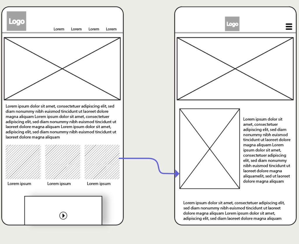 Wireframe for site